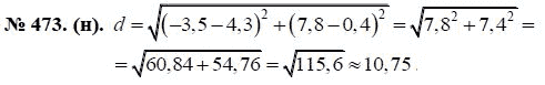 Ответ к задаче № 473 (н) - Ю.Н. Макарычев, гдз по алгебре 8 класс